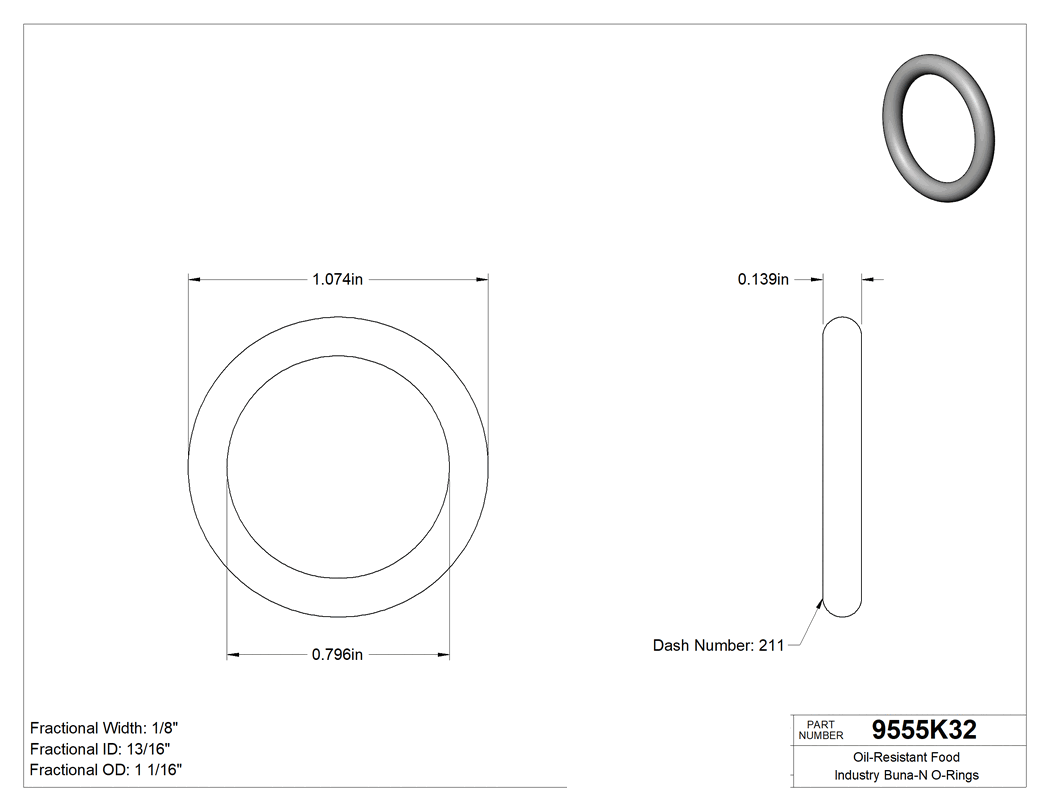 Technical drawing - 9555K32